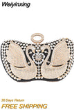 Weiyinxing Wedding Clutch Purse Luxury Women Handbag Design Party Shoulder Bag Flower Hollow Out Pattern Ladies Evening Night Bag