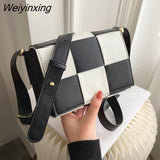 Weiyinxing Crossbody Bags For Women 2023 Weave Bag Female Luxury Brand Messenger Bag Simple Shoulder Purse Small Casual Female Flap