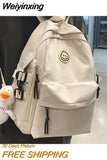 Weiyinxing Multi-Pocket Female Backpack Book School Bag for Teenage Girls Boys Student Women's Travel Rucksack Small Or Big Size