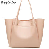 Weiyinxing New Style Women Bag Handbag Casual Shoulder Bag PU Leather Bag Retro Classic Bag Black Brown Designer Female Bag