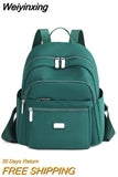 Weiyinxing Women's Nylon Backpack Fashion Trend Travel Rucksack Large Capacity Schoolbag Handbag Lady Simplicity Leisure Both Shoulder Bags