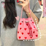 Weiyinxing Summer Flowers Cute Messenger Bag Shoulder Bag Small Bag Commuter Bag Small Bag Coin Purse Fashion Tote Bag Satchels