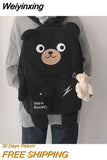 Weiyinxing Junior School Girls Primary School Students College Wind and Day Department Cute Bear Cartoon Large Capacity Backpack