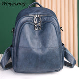 Weiyinxing Quality Youth PU Leather Backpacks For Teenage Girls Female School Bag Hot Sale Backpacks 2023 New Fashion Woman Backpack