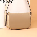 Weiyinxing Quality Natural Cowskin Female Shoulder Crossbody Tote Genuine Leather Bags For Women Casual Simple Small Women's Handbags