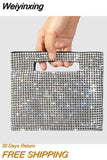 Weiyinxing Rhinestone Evening Bag Diamonds Party Women Handbags Chains Shoulder Crossbody Bags High Quality Crystal Small Tote Bag