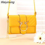 Weiyinxing Shoulder Bags Fashion Women`s Handbag PU Leather Female Casual Crossbody Bag Coin Clutch Design Lady Cosmetic Handbag