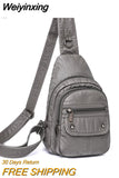 Weiyinxing Women Bags Chest Bag Vintage Chest Crossbody Bags Versatile Popular Chest Bag Casual Female Shoulder Messenger Bag High Quality