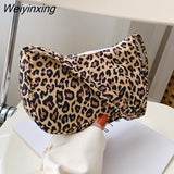 Weiyinxing Women Shoulder Bag Fashion Animal Pattern Print Bag Casual Nylon Butterfly Leopard Zebra Cow Print Women Handbag Underarm Bags