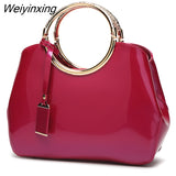 Weiyinxing High Quality Patent Leather Women Bag Ladies Cross Body Messenger Shoulder Bags Handbags Women Famous Brands Bolsa Feminina