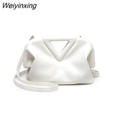 Weiyinxing Super Brand Women Crossbody Bag Designer Inverted Triangle Handle Handbag Purse Luxury Shoulder Bas for Women Clutch Satchel