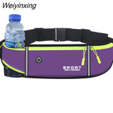 Weiyinxing Sports Waist Bag for Women Men Gym Belt Bag High Elastic Oxford Cloth Waterproof Waist Pack Cycling Phone Earphone Bags