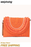 weiyinxing Tassel Straw Clucth Bag for Women Panelled Shoulder Crossbody Bags Rope Woven Summer Beach Bag Big Envelope Purse 2023