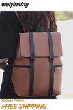 weiyinxing Vintage Women Leather Designer Backpack Large Capacity Travel Backpacks Multifunction Shoulder Bags School Bags for Girls