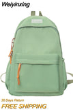Weiyinxing Large Waterproof Nylon Women Backpack Men Travel Bag Backpacks Schoolbag for Teenage Girls Boys Solid Color Bookbag Mochila