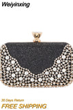 Weiyinxing Wedding Clutch Purse Luxury Women Handbag Design Party Shoulder Bag Flower Hollow Out Pattern Ladies Evening Night Bag