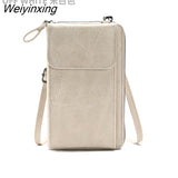 Weiyinxing Ladies Small Crossbody Messenger Bags for Women Shoulder Bag Phone Wallet Mini PU Leather Card Holder Female Purse