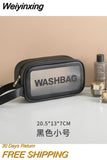 Weiyinxing Bag Organizer Cosmetic Bag Large Capacity Wash Gargle Waterproof Bath Translucent Frosted Receive Package Customization