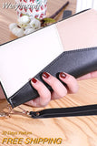 Weiyinxing Women Wallets Zipper Coin Purse Lady Long Short Purses Handbags Cards Holder Lady Purses PU Leather Moneybag Billfold Wallet