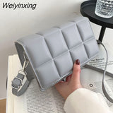 Weiyinxing YIDE 2023 Spring New Trend Wild Shoulder Bag Fashion Plaid Bag Women Ladies Design Messenger Small Square Bag Luxury Handbag