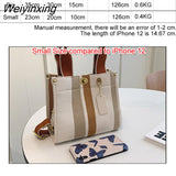 Weiyinxing Bags For Women 2023 Women's Big Capacity Purses Stripe Handbag Designer Tote Shopper Shoulder Bag Crossbody Bag for Women