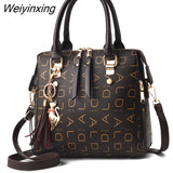 Weiyinxing YIDE Retro Alligator Women Luxury PU Leather Handbag Female Tassel Designer Shoulder Messenger Bag Casual Ladies Tote Bolsas