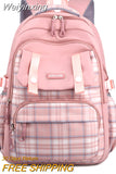 Weiyinxing Waterproof Nylon Student Backpack Fashion School Bags for Teenage Girls Boys Ladies Casual Travel Laptop Rucksack