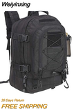 Weiyinxing 25L Tactical Backpack for Men Travel Hiking Camping Trekking Outdoor Bag Men's Notebook Waterproof Black Military Backpacks