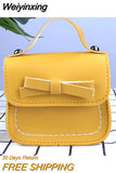 Weiyinxing New Children's Shoulder Bag PU Leather Solid Bowknot Girls Princess Handbag Lovely Baby Mini Messenger Bags Kids Coin Purse