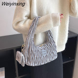 Weiyinxing in luxury designer handbag with mini purse corduroy handbags for women tote bag lady simple women's bag 2023 trend hand bags