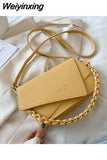 Weiyinxing Luxurious Solid Color Crossbody Bag Ladies 2023 Summer Fashion Texture Versatile Shoulder Bag for Women