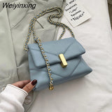 Weiyinxing YIDE Cute Chain Small PU Leather Crossbody Bags For Women Trending Shoulder Handbags Women's Branded Fashion Trend Hand Bag