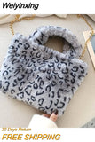 Weiyinxing Bag animal print leopard bag women ladies winter warm crossbody bags famous Brand Large Capacity shoudler Clutch 2023 new