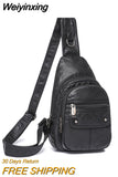 Weiyinxing Women Bags Chest Bag Vintage Chest Crossbody Bags Versatile Popular Chest Bag Casual Female Shoulder Messenger Bag High Quality
