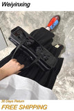 Weiyinxing bow Patent Leather Shoulder Bag For Women Luxury Crossbody Bag Solid Color Underarm Bag Red Crossbody Bag Lady Handbag
