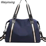 Weiyinxing feminina de marca famosa com alça superior, bolsa de mão de náilon casual para mulheres, bolsa tote transversal de corpo