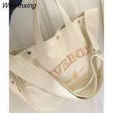 Weiyinxing American Embroidery Canvas Bag High Capacity High Quality Women's Bag Messenger Bag Tote Shopping Bag Commuter Bag Purse