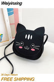 Weiyinxing Cute Cat Children's Mini Shoulder Bags Baby Girls Fashion Accessory Coin Purse Handbags Boys Kids Small Crossbody Bag