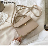 Weiyinxing Pattern PU Leather Crossbody Bags For Women 2023 Small Messenger Bag Lady Flap Shoulder Bag Luxury Handbag and Purse bolso