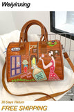 Weiyinxing Women Bag New Trend Alligator Bag for Women Fashion Large Capacity Messenger PU Leather Crossbody Female Luxury Brand Handbag