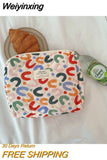 Weiyinxing Floral Makeup Bag Multifunctional Quilted Cosmetic Pouch Large Capacity Travel Toiletry Bags Female Zipper Beauty Case