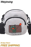Weiyinxing Casual Small Bags Womens Cartoon Crossbody Bags for Women Girls Small Shoulder Bag Bolso Mujer Ladies Purses Bags Handbags