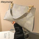 Weiyinxing Bag 2023 New Design Handbags Women Shoulder Bag Soft Synthetic Leather Crossbody Large Capacity Fashion Female Underarm Bags