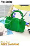 Weiyinxing Color Pleated Shoulder bag 2023 trend Tote Bag Soft Leather Women's Designer Handbag Travel Crossbody Bag Luxury Cloud Bag