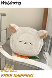 Weiyinxing Japanese Girls Style Kawaii Bag Cartoon Cute Plush Shoulder Bags For Woman New Small Crossbody Packs Female Phone Purse