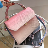 Weiyinxing Pattern PU Leather Crossbody Bags For Women 2023 Small Messenger Bag Lady Flap Shoulder Bag Luxury Handbag and Purse bolso