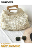 Weiyinxing Bag Women Summer Beach Bag Large Capacity Ladies Handbags Handmade Straw Bag Bohemian Rattan Travel Tote сумки женские