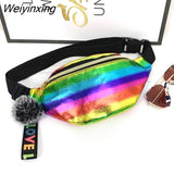 Weiyinxing Women Plaid Waist Bag Female Oxford Waterproof Belt Bags Designer Crossbody Chest Bag Ladies Fashion Fanny Pack Banana Hip Purse
