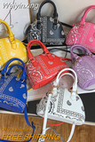 Weiyinxing PU Leather Women's Shell Bag Summer Cashew Flower Ladies Shoulder Crossbody Bag Female Set Small Top Handle Bags Handbags