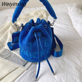 Weiyinxing YIDE 2023 New Bucket Shoulder Crossbody Bags Women Handbags and Purse 2023 New Lady's Messenger Bags High Quality Women Bag